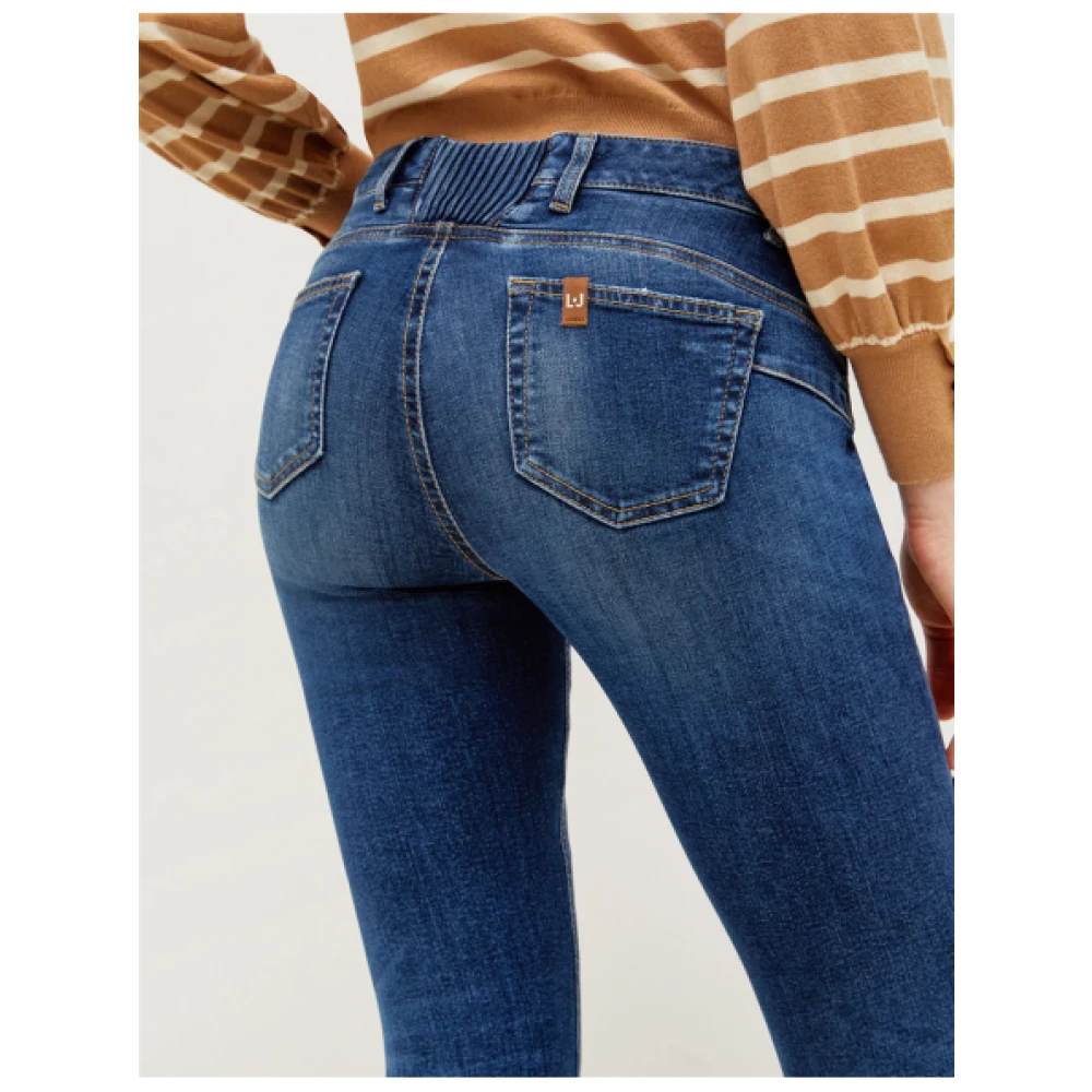 Liu Jo Medium Rise Flare Jeans Blue Dames
