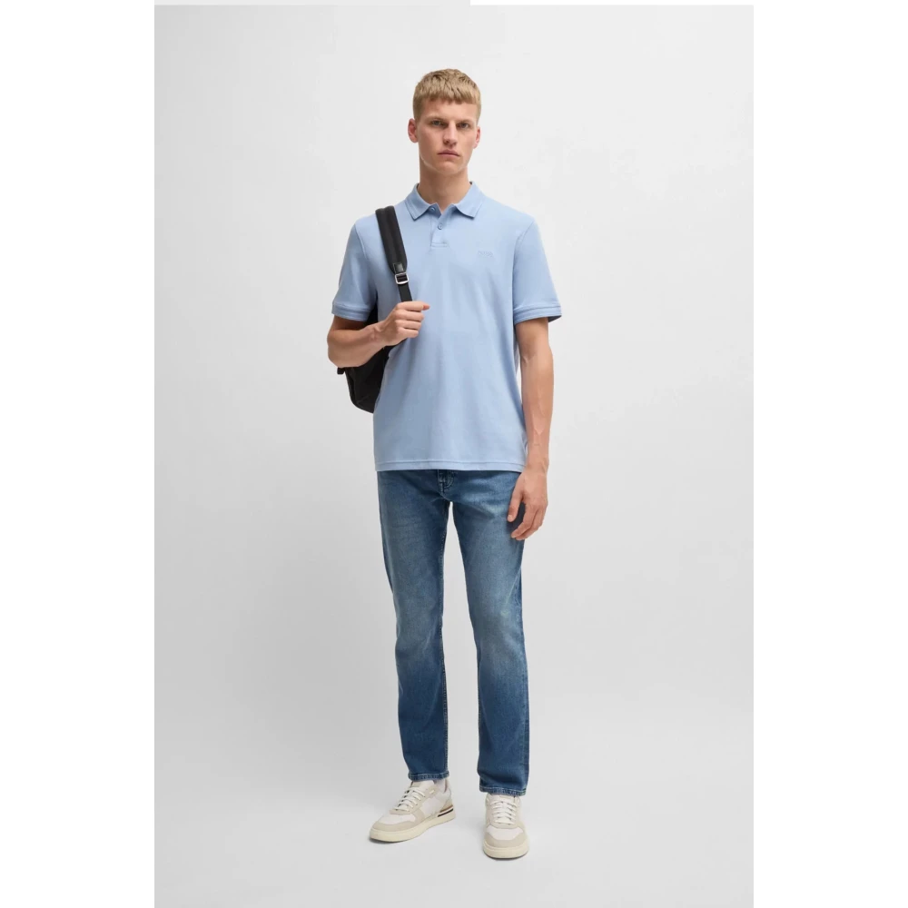 Hugo Boss Slim Fit Mid-Washed Jeans Blue Heren