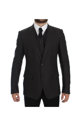 Slim Fit Linne Blazer Jacka