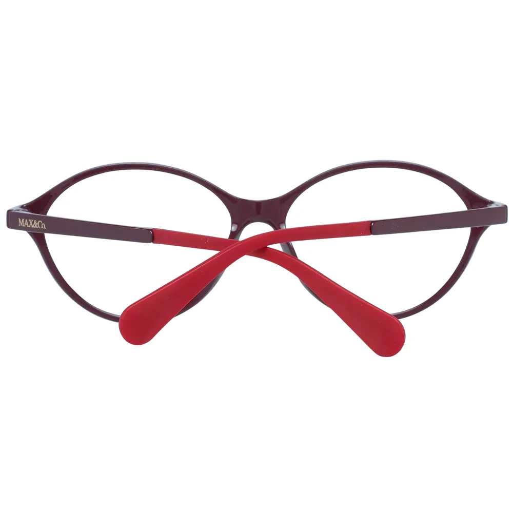 Max & Co Burgundy Dames Optische Frames Red Unisex