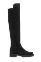 gabor-knielaar-zwart-strass-nubuck-stretch
