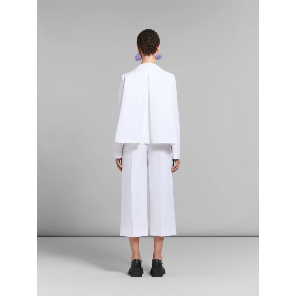 Marni Cady cropped trousers White Dames