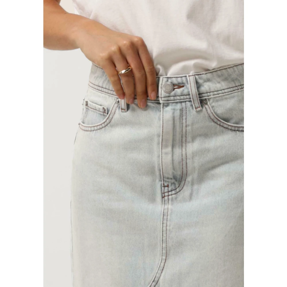 Catwalk Junkie Maxi Denim Rok Blue Dames