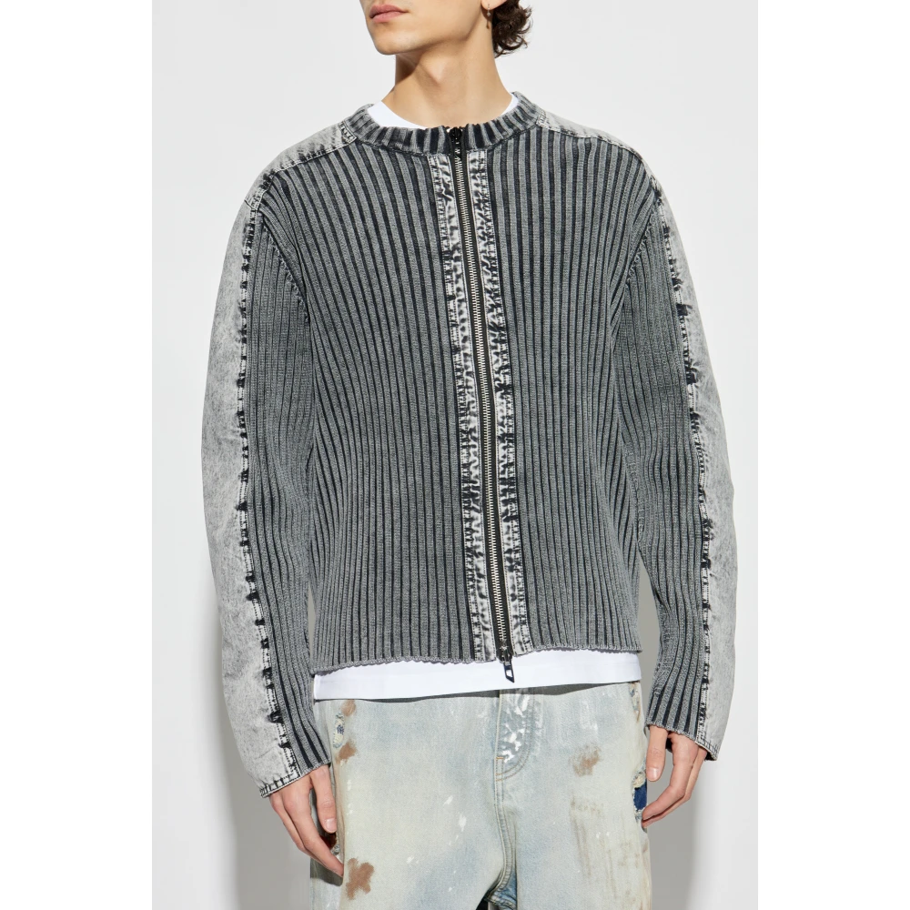 Diesel Cardigan K-Matty Gray Heren