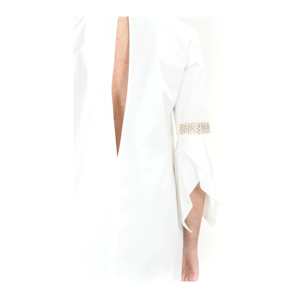 Elisabetta Franchi Witte Jurk White Dames