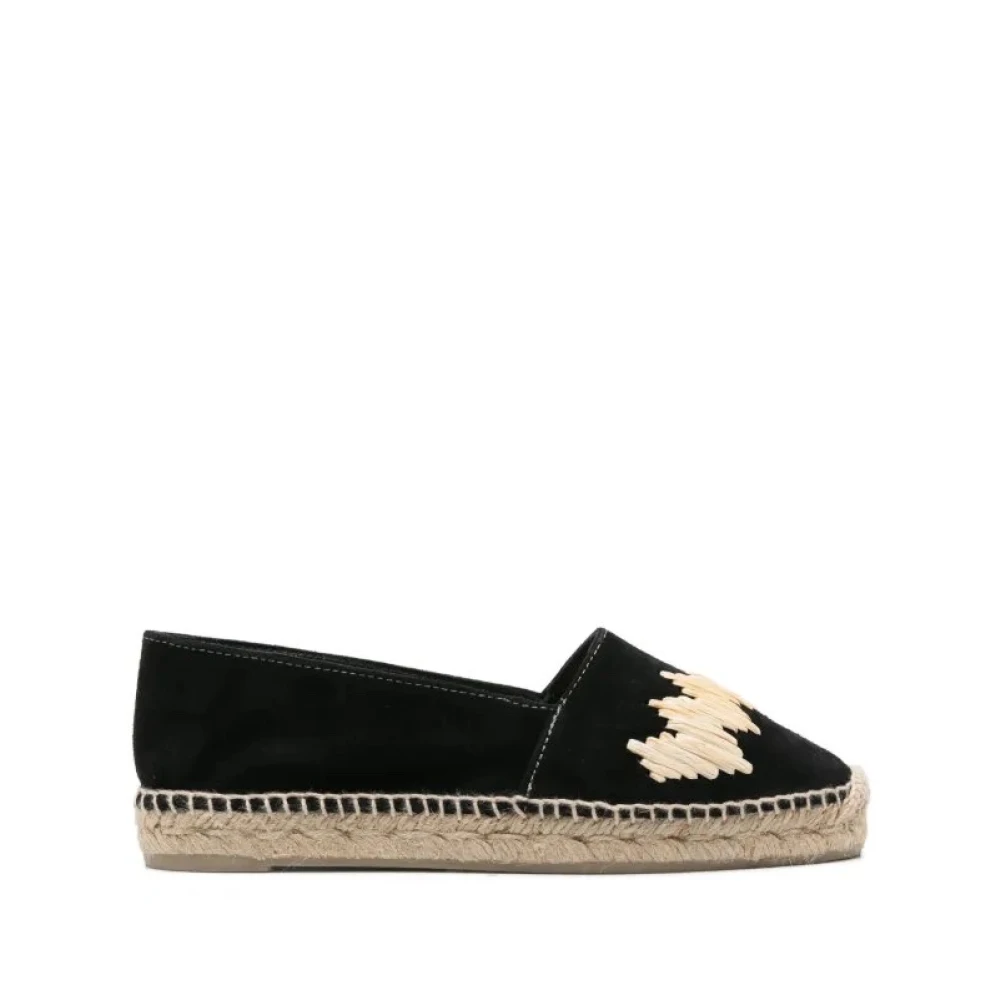 Castañer Black Stylish Moccasin Shoes - Female - Espadrilles - 4 Uk - Shoes