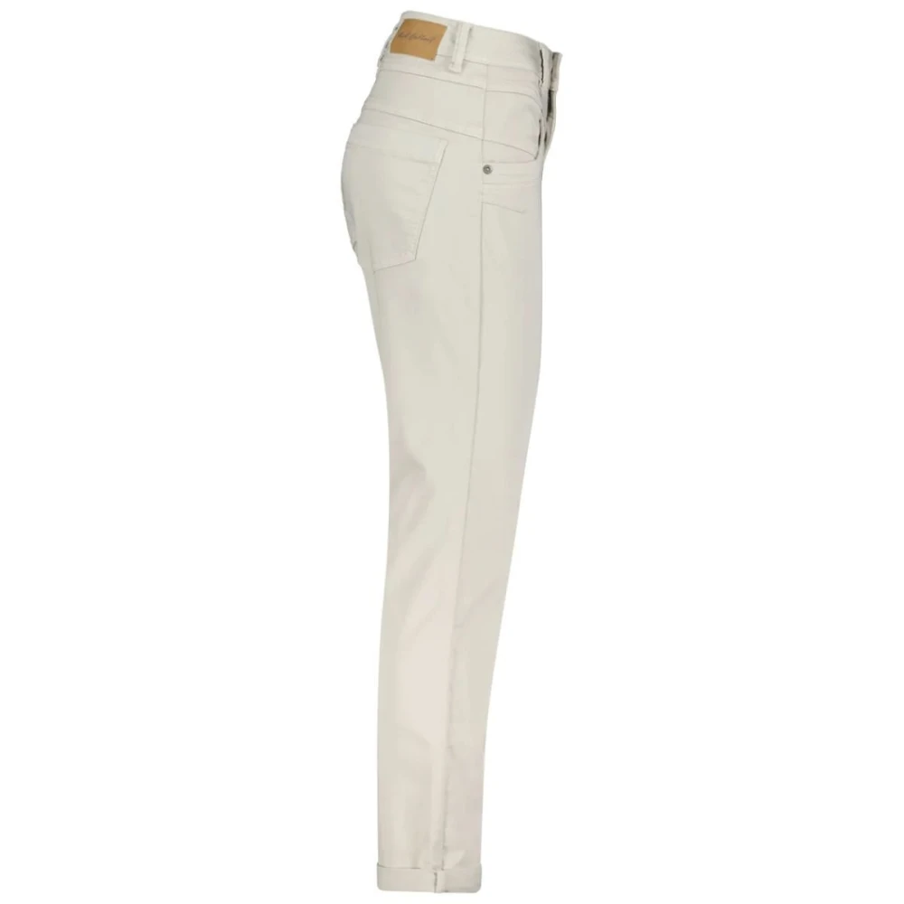 Red Button Relax Jog Jeans Beige Dames