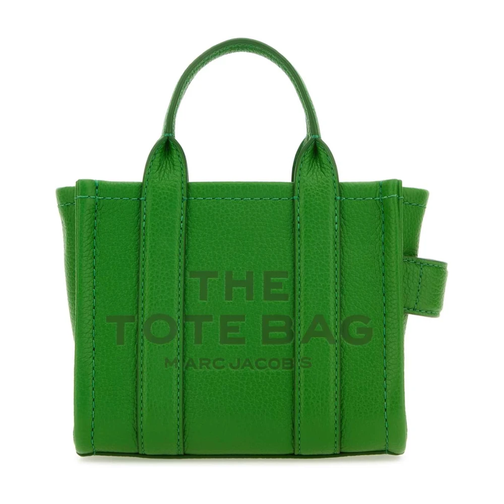 Marc Jacobs Grön Läder Mikro Tote Väska Handväska Green, Dam