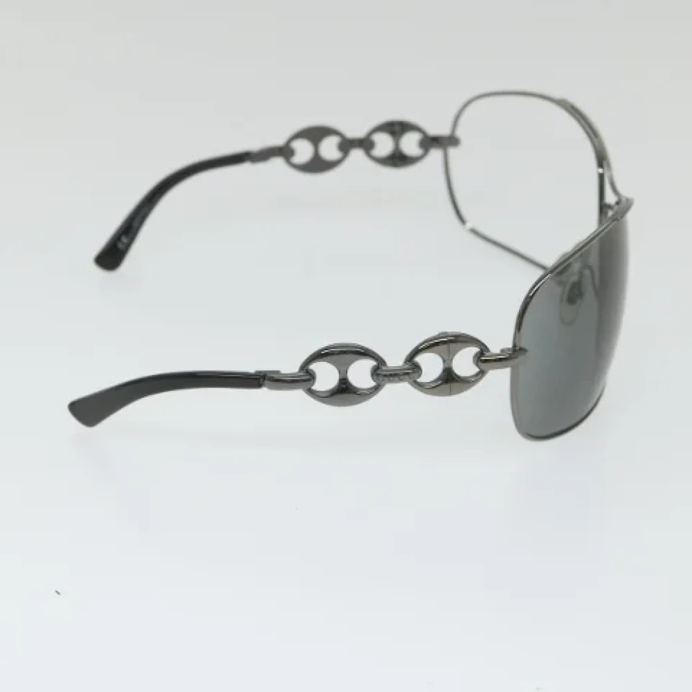 Gucci Vintage Pre-owned Metal sunglasses Black Dames