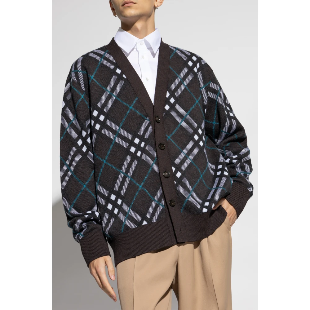 Burberry Wollen Vest Multicolor Heren