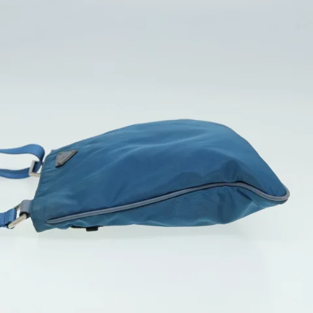Prada Vintage Pre-owned Nylon prada-bags Blue Dames