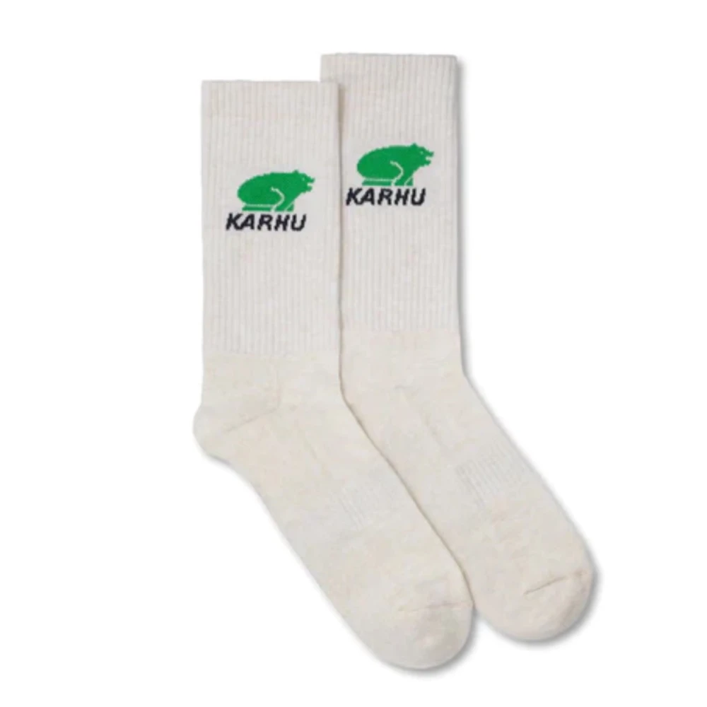 Karhu Klassieke Logo Sokken Wit Groen Beige Unisex
