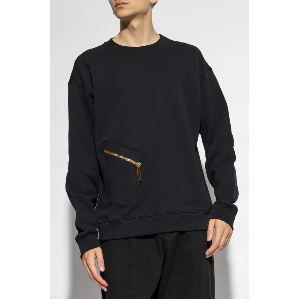 Moschino Crew Neck Sweatshirt Black Heren
