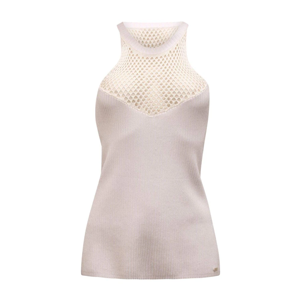 Guess Women's Beige Round-Neck Knitwear