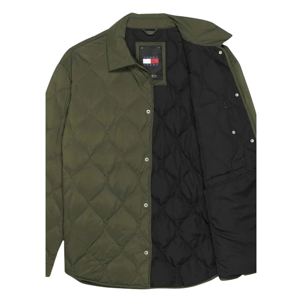 Tommy Hilfiger Groene Gewatteerde Jas Overgangsdagen Green Heren