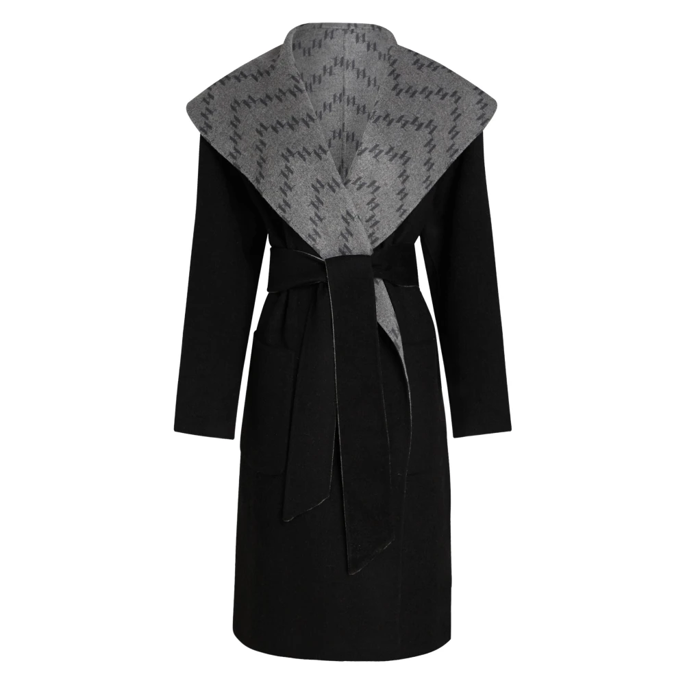 Karl Lagerfeld Zachte omkeerbare jas Black Dames
