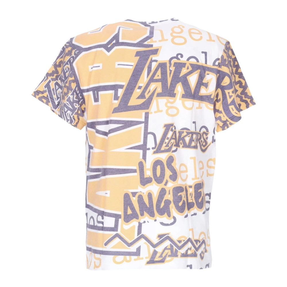 Mitchell & Ness NBA Jumbotron 2.0 Tee Los Angeles Lakers Multicolor Heren