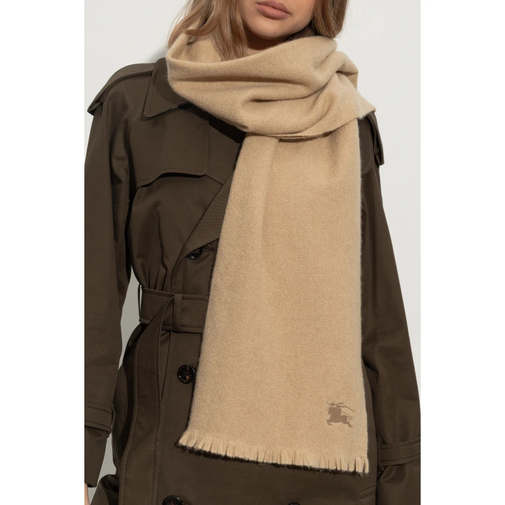 Burberry Kasjmier sjaal met zijde mix Beige Unisex