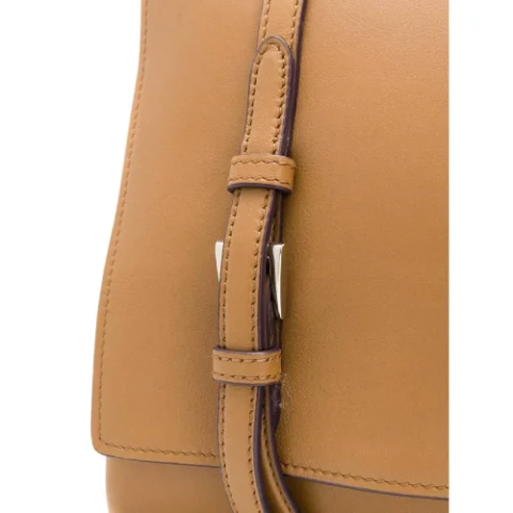 Prada Vintage Pre-owned Leather prada-bags Beige Dames