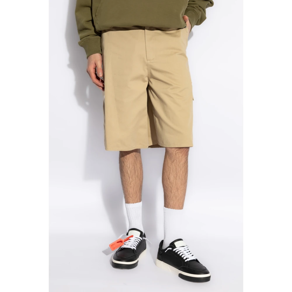 Off White Cargo-style shorts Beige Heren