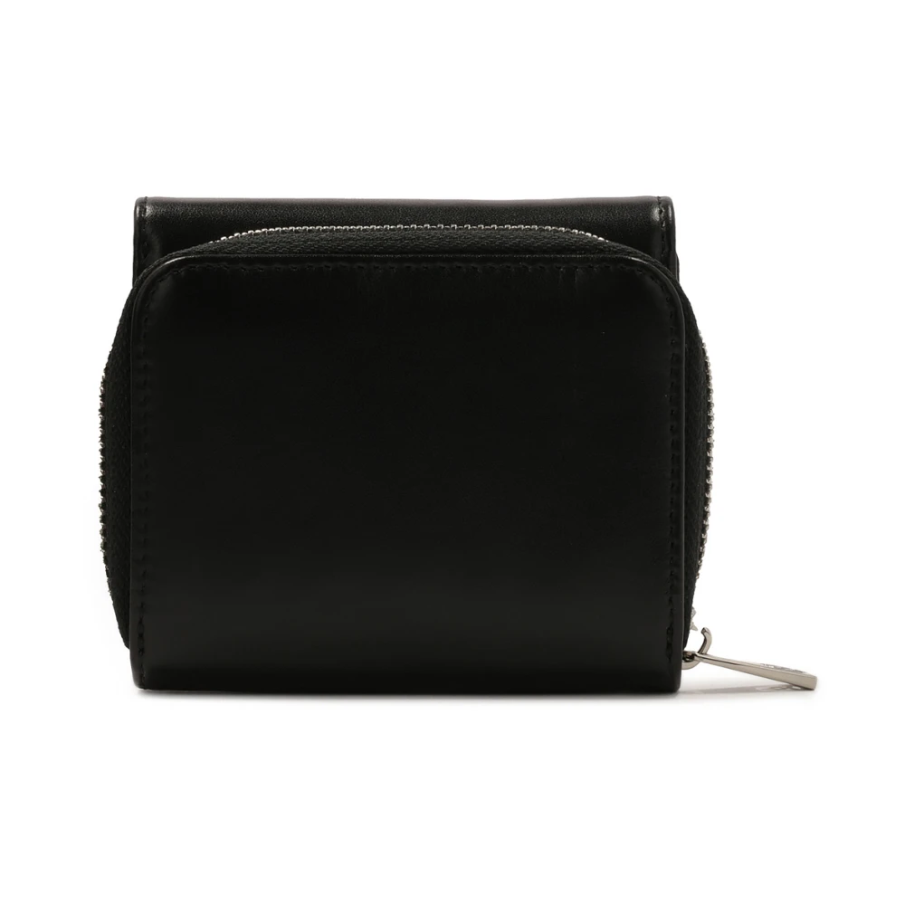 Kazar Compact leren portemonnee met sluiting Black Dames