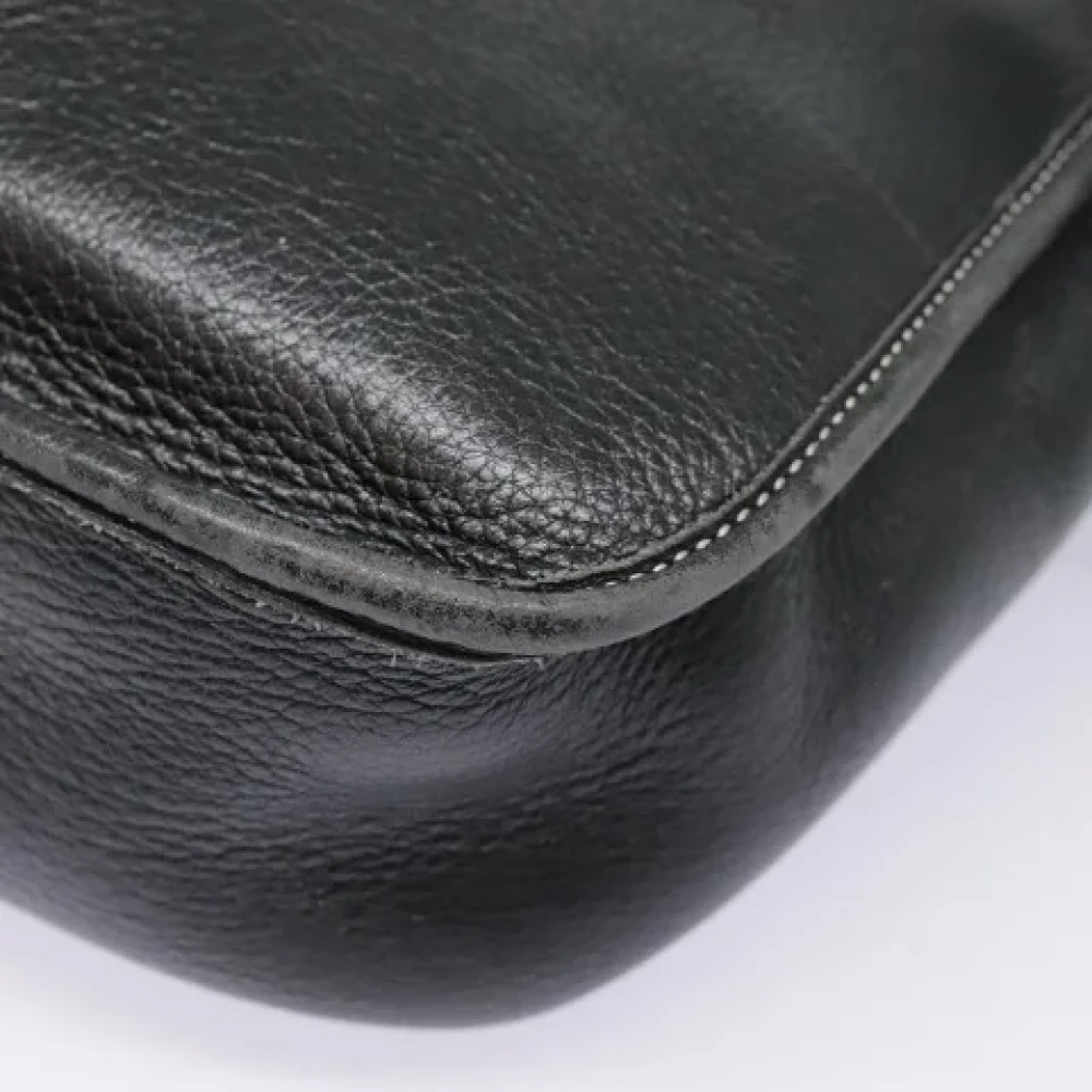 Dior Vintage Pre-owned Leather dior-bags Black Dames