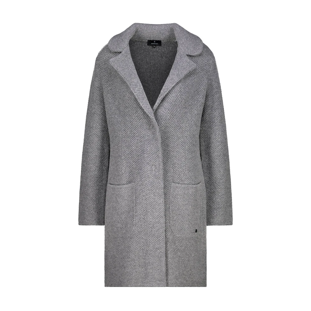 Monari Gebreid Vest Gray Dames