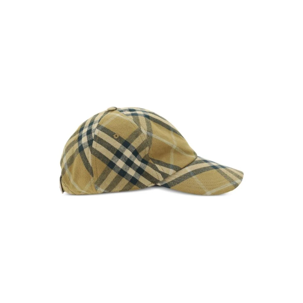 Burberry Geruite Katoenen Pet Beige Dames