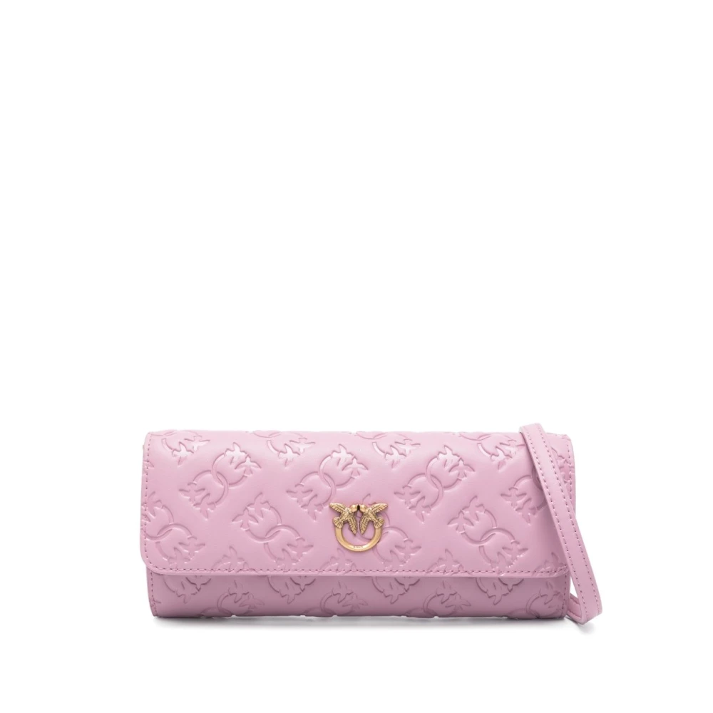 Pinko Viola Schoudertas Leer Chic Design Pink Dames