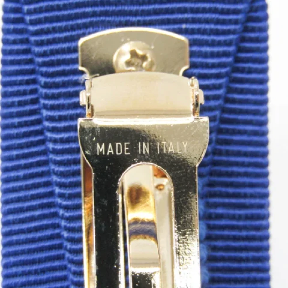Salvatore Ferragamo Pre-owned Cotton hair-accessories Blue Dames