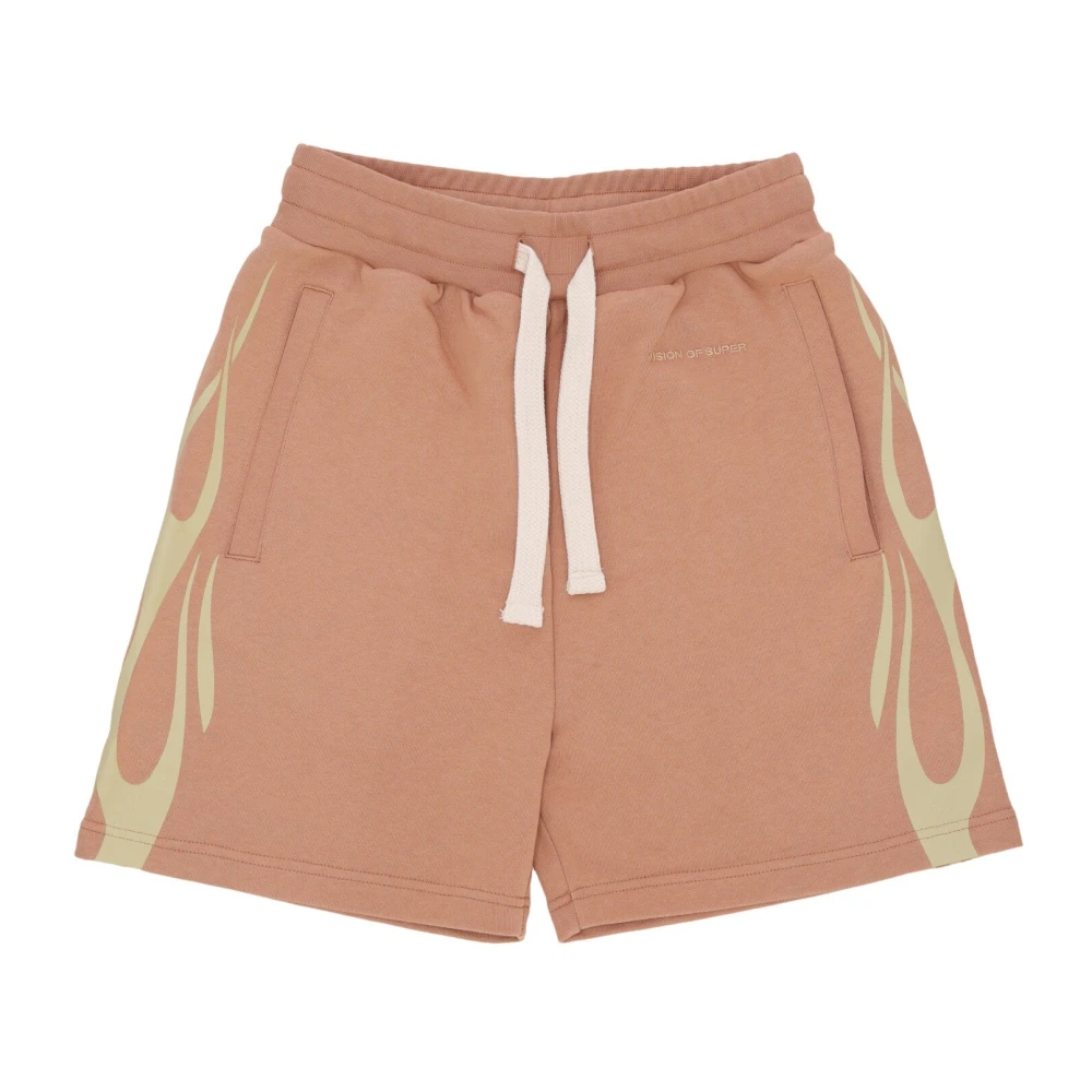 Vision OF Super Flames Shorts Lichtgewicht Trainingsbroek Brown Heren
