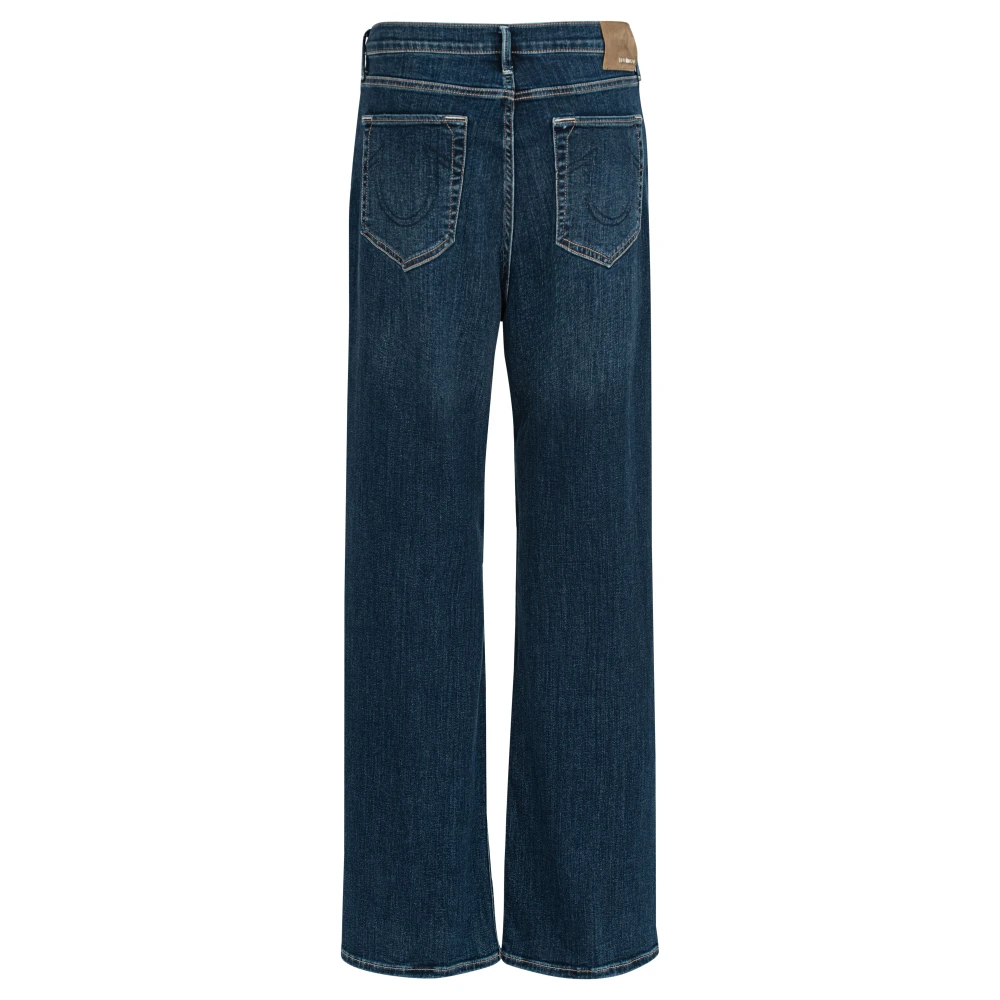 True Religion Baggy Wide Leg Jeans Blue Dames