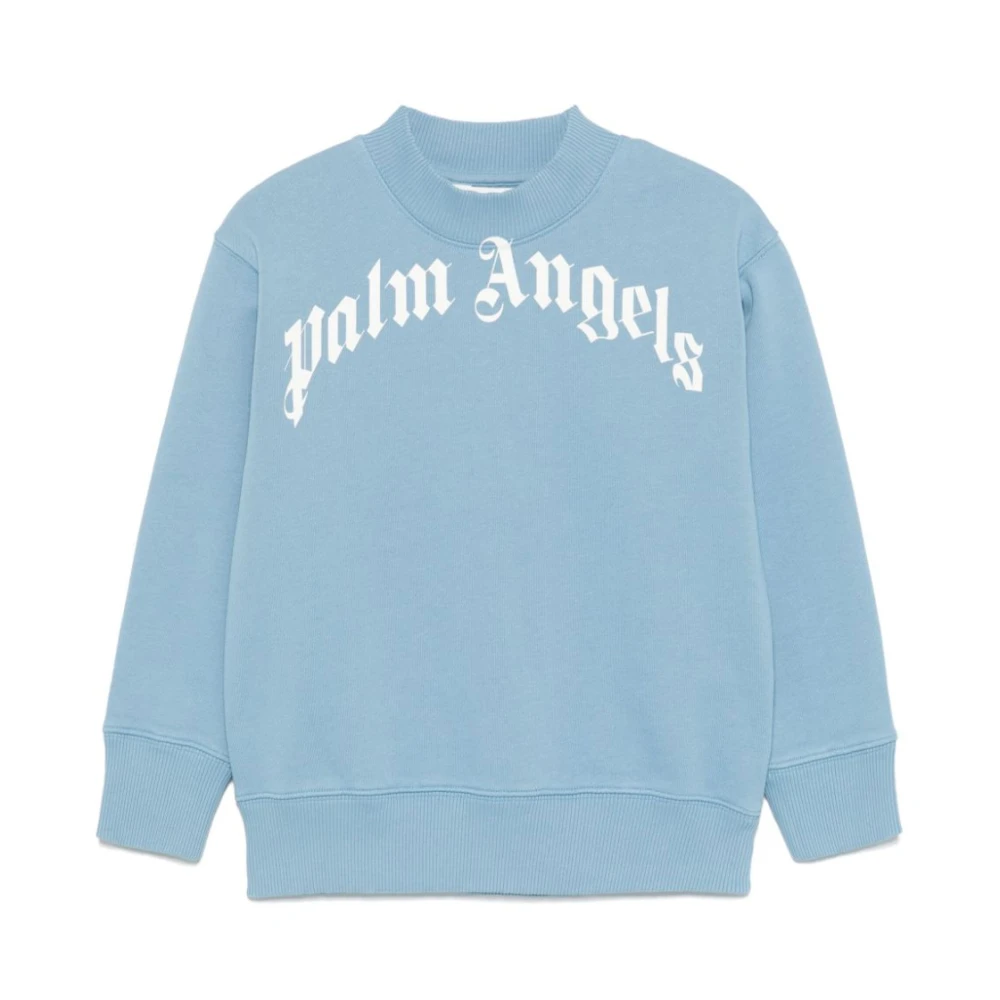 Palm Angels Blå Crew Neck Tröja Blue, Pojke