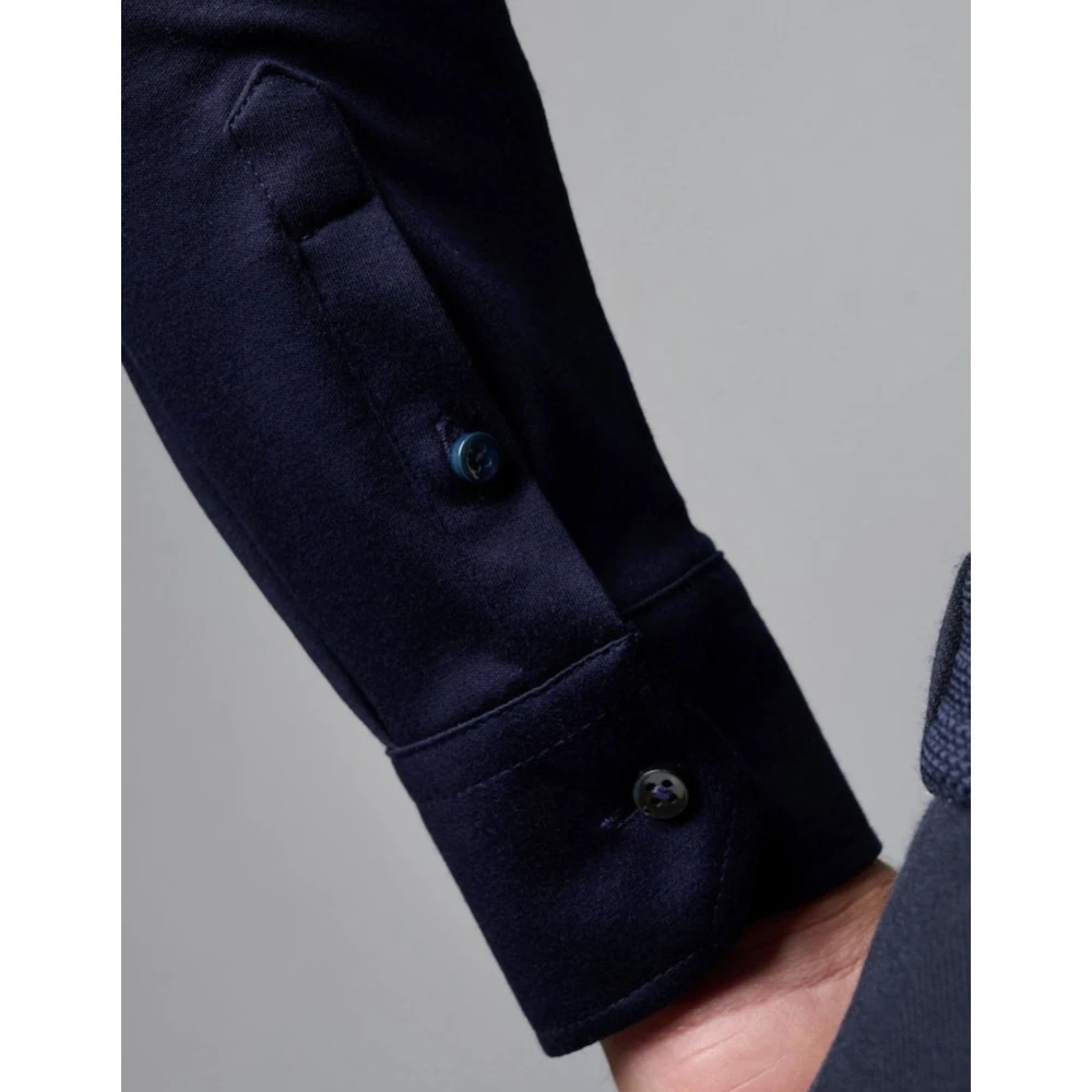 Desoto Lange Mouw Navy Shirt Hai Blue Heren
