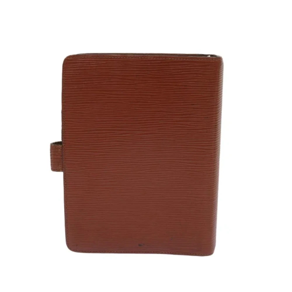 Louis Vuitton Vintage Pre-owned Leather home-office Brown Dames