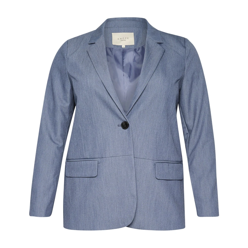Kaffe Curve Donna Blu Blazer Da Sakira - Immagine 2