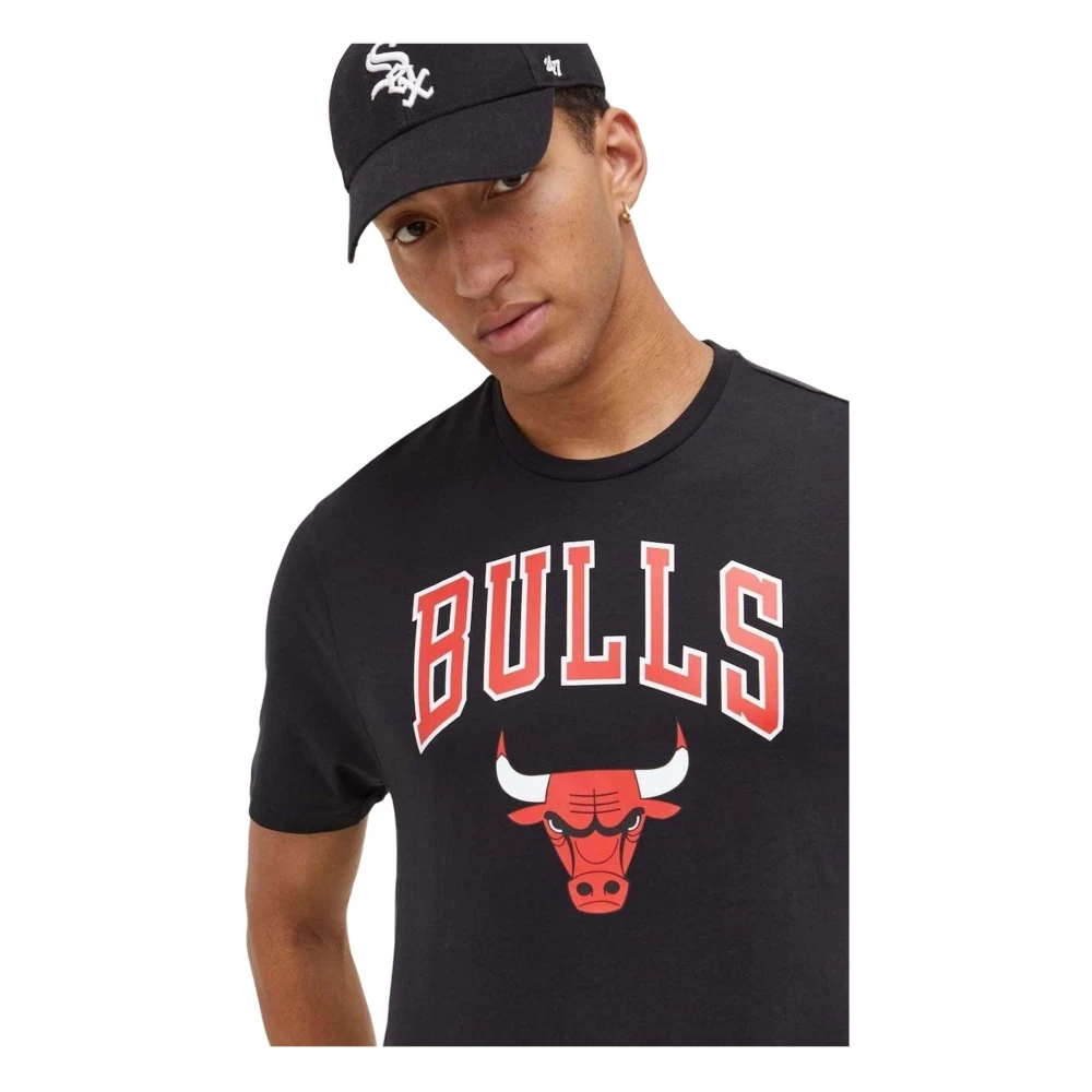 new era Chicago Bulls T-shirt Black Heren