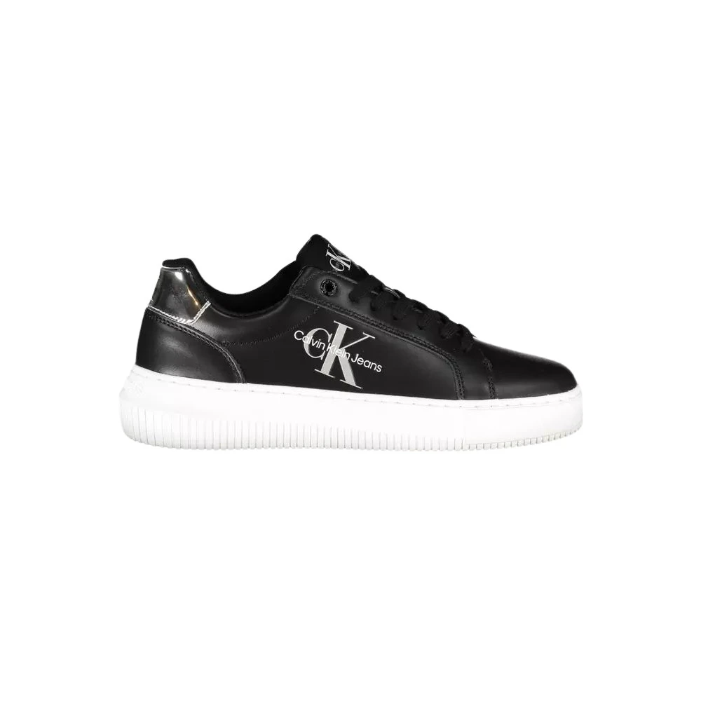 Calvin Klein Men's Black Sneakers, 5 Uk, Polyester Sneaker