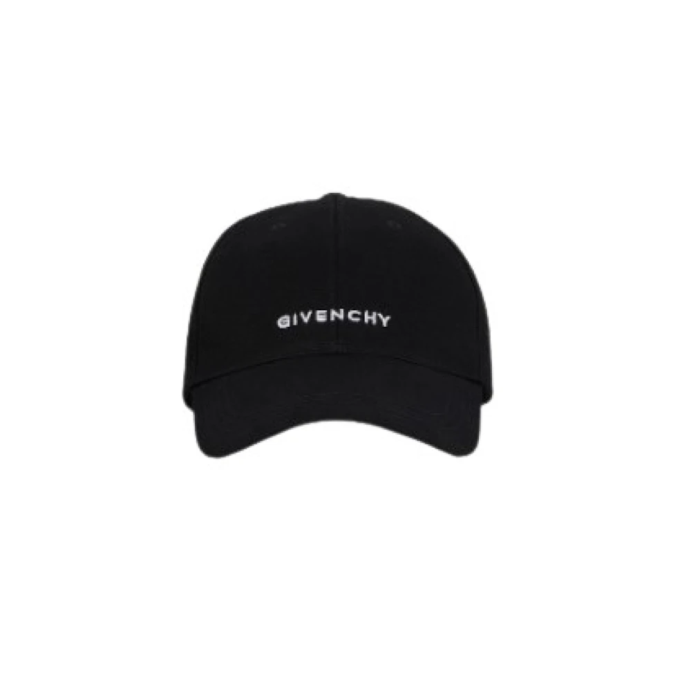 Givenchy Curved Keps With Logo Svart Dam