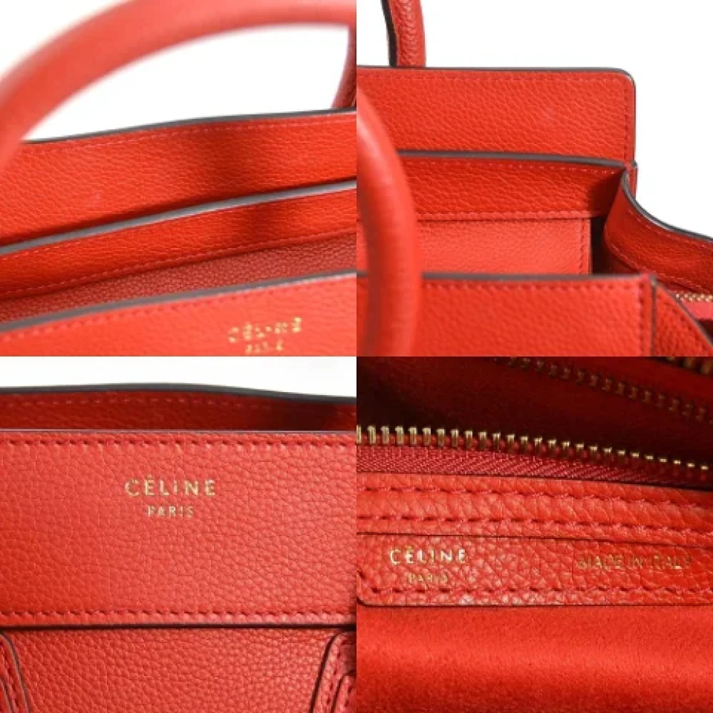 Celine Vintage Pre-owned Leather celine-bags Red Dames