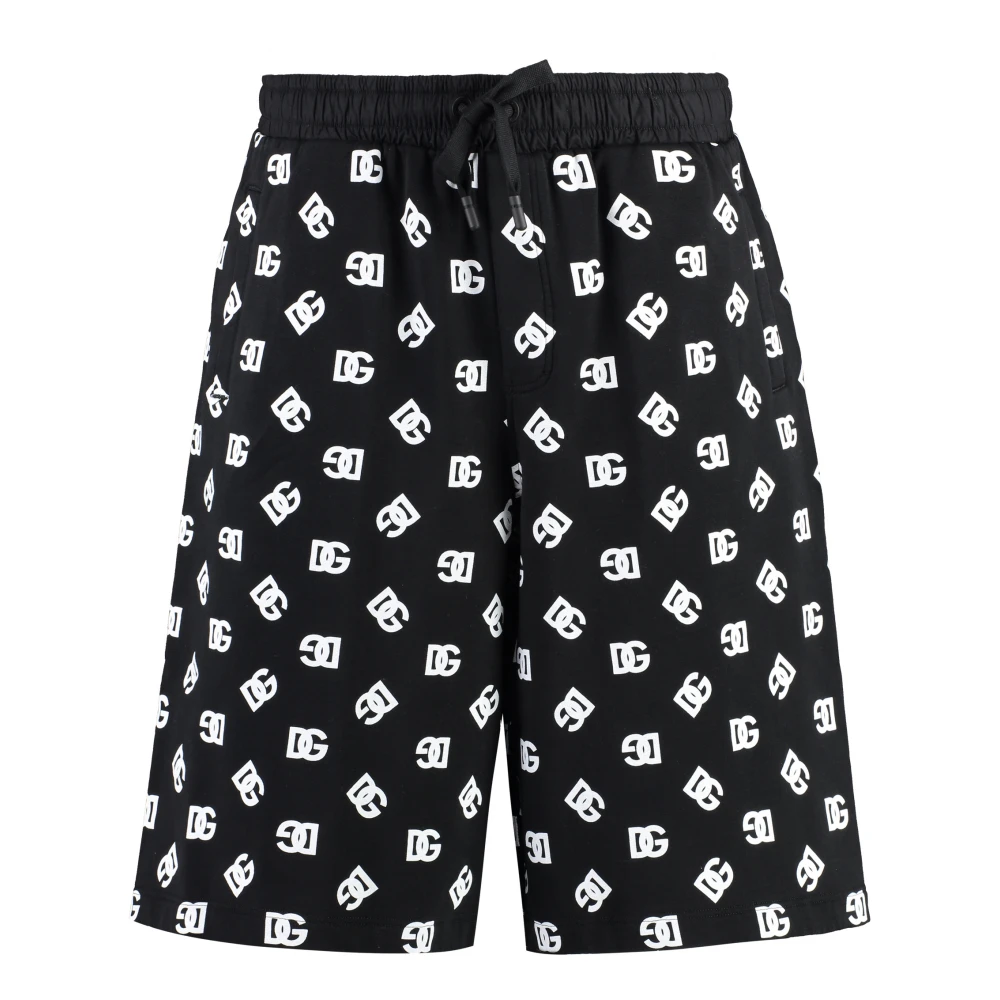 Dolce & Gabbana Katoenen Bermuda Shorts Black Heren