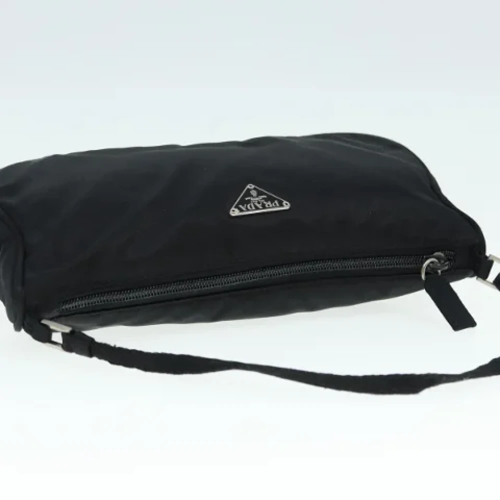 Prada Vintage Pre-owned Fabric clutches Black Dames