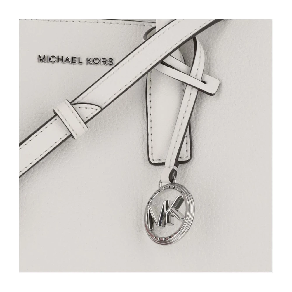 Michael Kors Leren tas met verstelbare schouderband White Dames