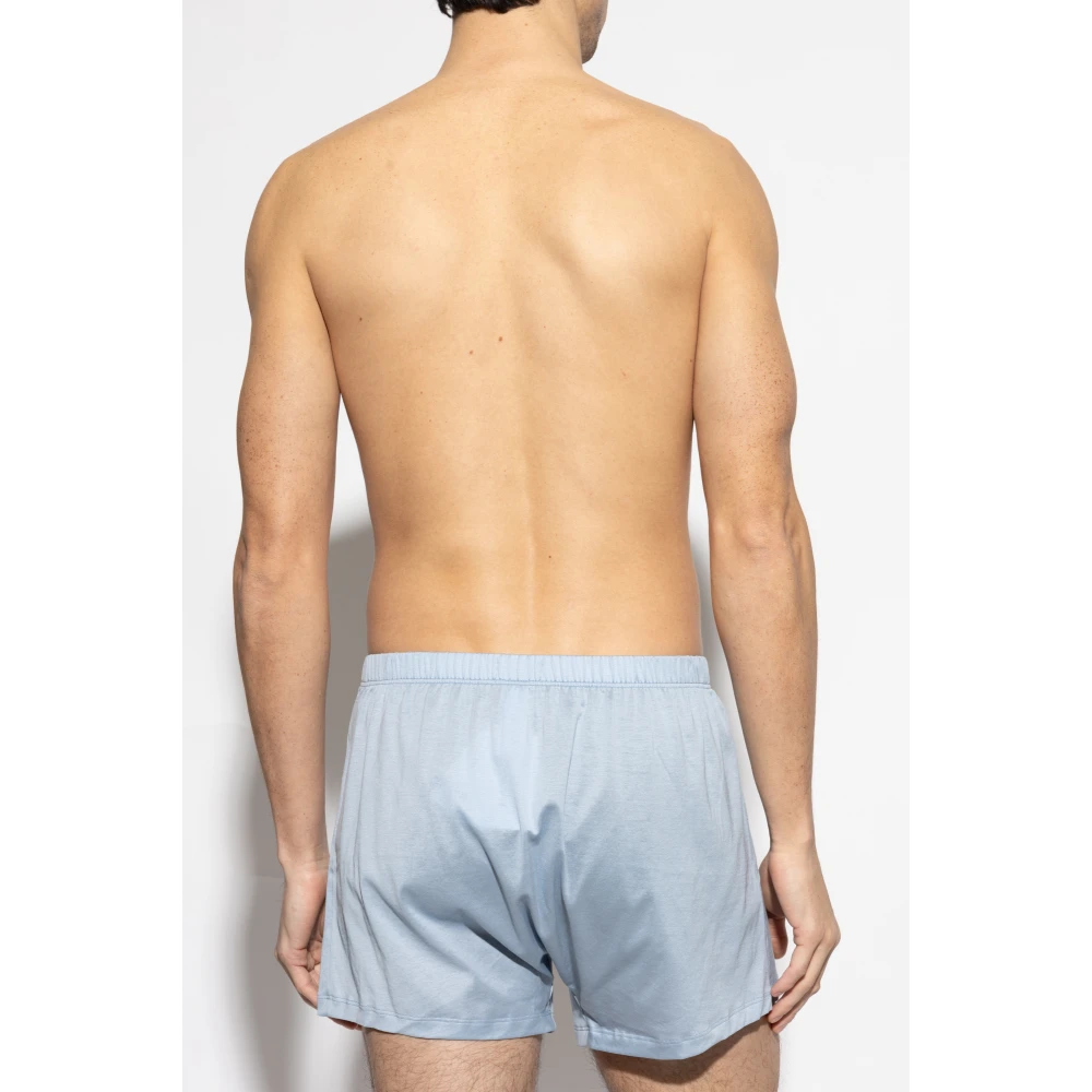 Hanro Boxers Sporty Blue Heren