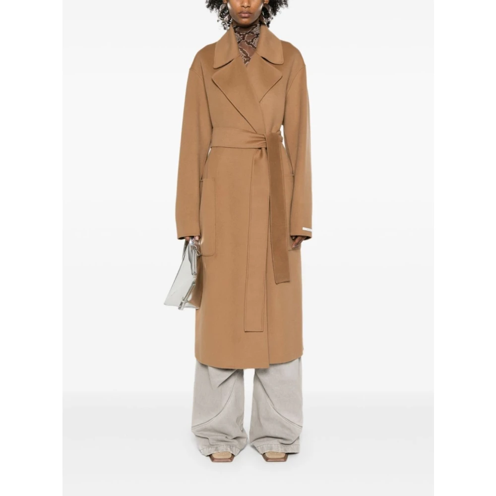 SPORTMAX Stijlvolle Veleno Jassen Collectie Brown Dames