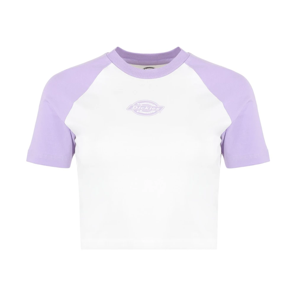 Dickies Witte Crop Top Sodaville Purple Dames