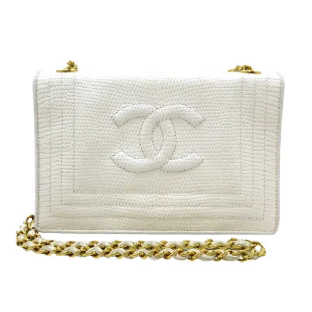 Chanel Vintage Pre-owned Fabric chanel-bags White Dames