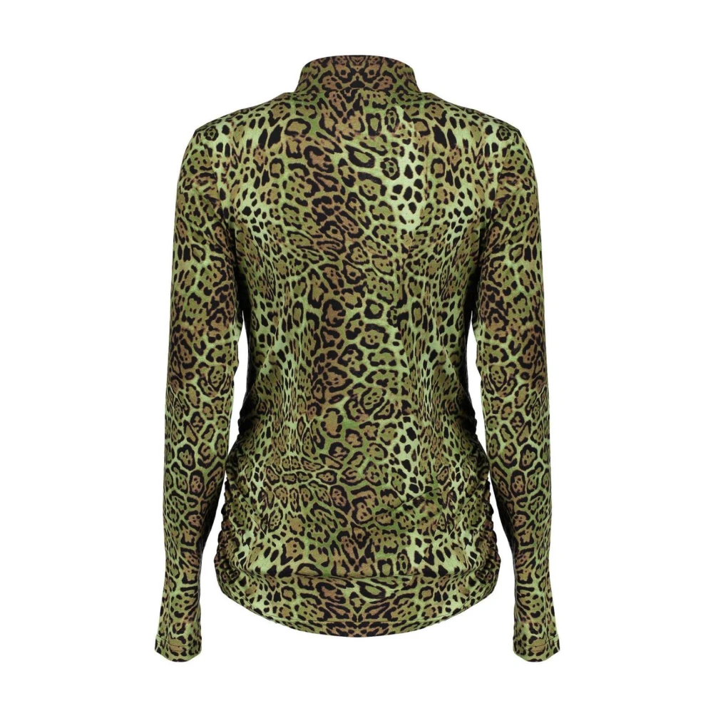 Geisha Groen Kameel Top Shirt Green Dames