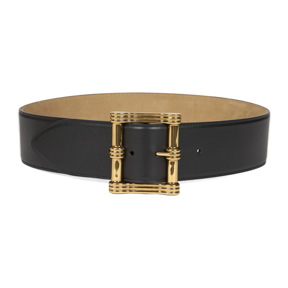 ETRO Zwart Omkeerbare Leren en Suède Riem Black Dames