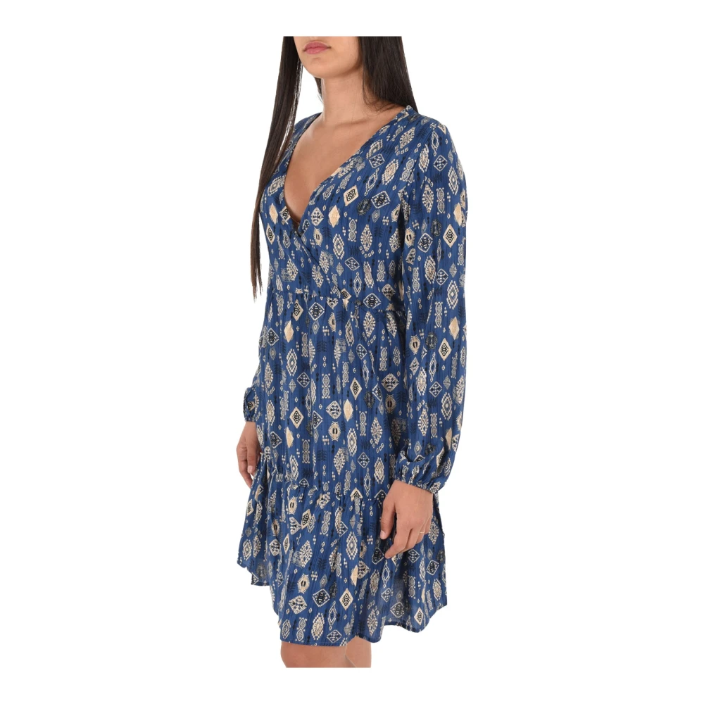 Molly Bracken Korte Bohemian Jurk Bedrukt Blue Dames